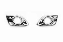 Nissan X-trail T32/Rogue 2014-2021 Cubiertas cromadas para faros antiniebla Libao (2 uds, plastico) foto 5