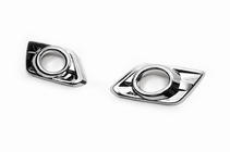Nissan X-trail T32/Rogue 2014-2021 Cubiertas cromadas para faros antiniebla Libao (2 uds, plastico) foto 6