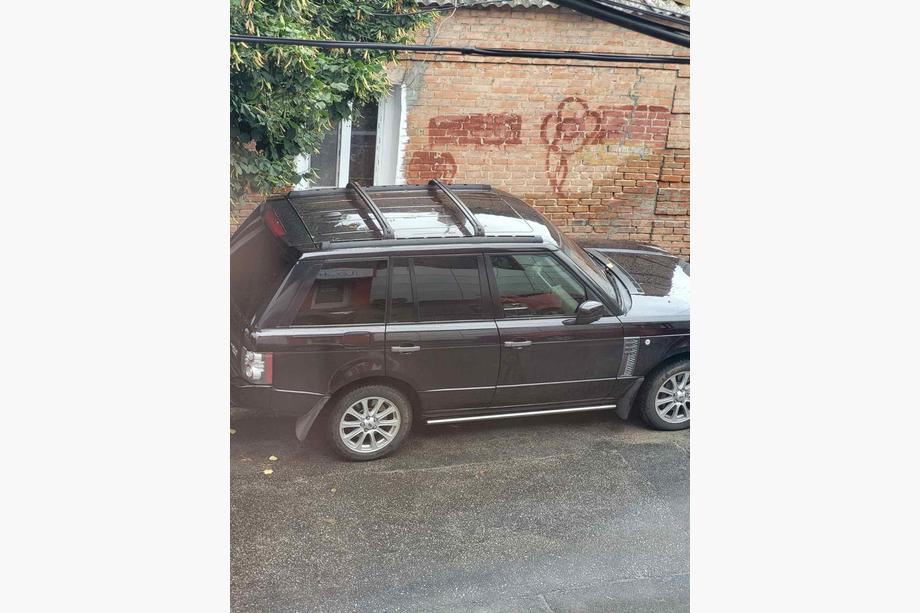 Range Rover III L322 2002-2012 Barras de techo con travesaños OEM 2006-2012 (negro) Image