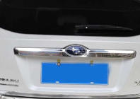 Subaru XV 2011-2017 Moldura sobre la matrícula Libao (acero inoxidable) foto 1
