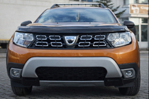 Renault Duster 2018-2024 Cubiertas para faros antiniebla (ABS, gris) foto 2