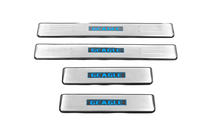 Geely Emgrand X7 2011- Placas de umbral Libao LED (4 uds, acero inoxidable) foto 2