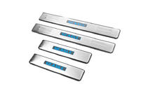 Geely Emgrand X7 2011- Placas de umbral Libao LED (4 uds, acero inoxidable) foto 1