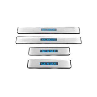 Placas de umbral Libao LED (4 uds, acero inoxidable) Geely Emgrand X7 2011- foto 2