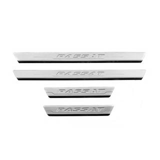 Protector de umbral de puerta Carmos V3 (4 uds, acero inoxidable) Volkswagen Passat B8 2015-2023 foto 1