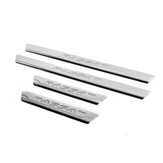 Protector de umbral de puerta Carmos V3 (4 uds, acero inoxidable) Volkswagen Passat B8 2015-2023 foto 2