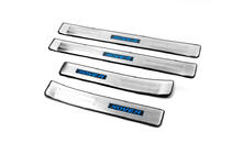 GreatWall Haval H6 2011- Placas de umbral Libao LED (4 uds, acero inoxidable) foto 2