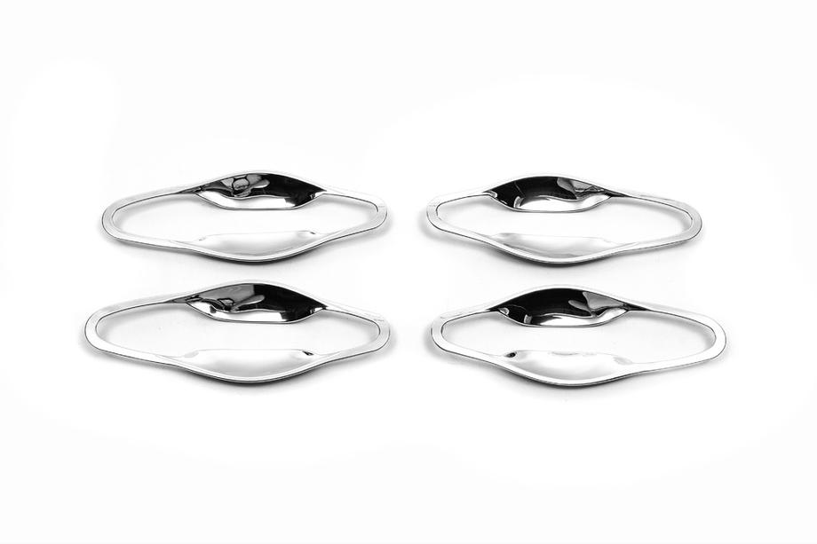 Hyundai IX-35 2010-2015 Cubiertas cromadas alrededor de las manijas (4 uds, ABS) Image