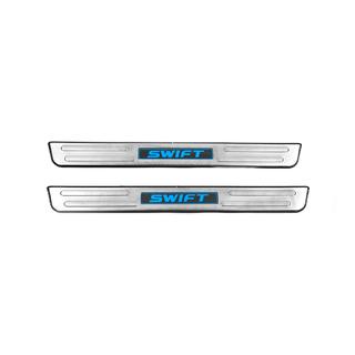 Placas de umbral Libao LED (2 uds, acero inoxidable) Suzuki Swift 2010-2017 foto 1