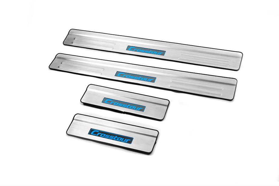 Honda Crosstour 2009-2015 Placas de umbral Libao LED acero inoxidable Image