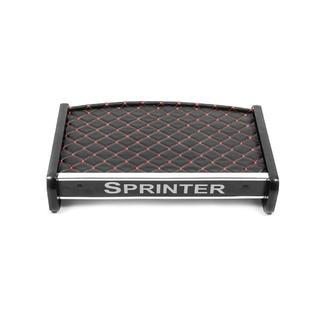 Estante de salpicadero (2000-2006, Negro con costura roja) Mercedes Sprinter W901/902/903/904/905 1995–2006 foto 3