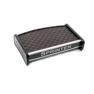 Estante de salpicadero (2000-2006, Negro con costura roja) Mercedes Sprinter W901/902/903/904/905 1995–2006 foto 4