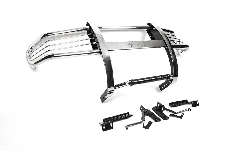 Toyota Land Cruiser 100 1998-2007 Defensa delantera con protector WINBO (acero inoxidable) Foto 2