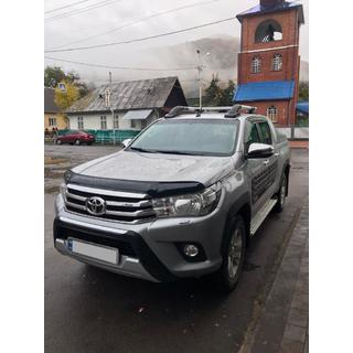 Barras de techo con travesaños (2 uds, Cromo) Toyota Hilux 2015- foto 4