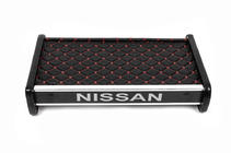 Nissan Primastar 2002-2014 Estante de salpicadero (2001-2010, Negro con costura roja) foto 2