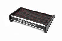 Nissan Primastar 2002-2014 Estante de salpicadero (2001-2010, Negro con costura roja) foto 1