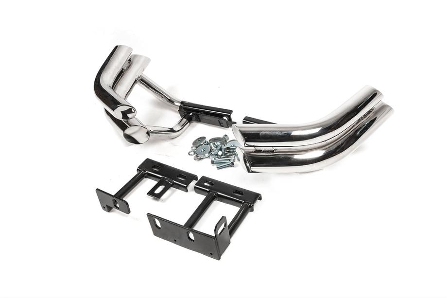 Hyundai Santa Fe 2 2006-2012 Esquinas traseras dobles Libao (acero inoxidable) Image