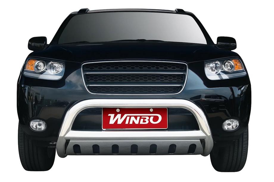 Hyundai Santa Fe 2 2006-2012 Defensa Delantera Winbo (Acero Inoxidable) Image