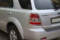 Kia Sorento I BL 2002-2009 Protecciones para pilotos traseros (acero inoxidable) foto 1