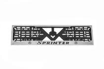 Mercedes Sprinter W901/902/903/904/905 1995–2006 Marco de Matrícula Cromo (1 ud, Acero Inoxidable) foto 1
