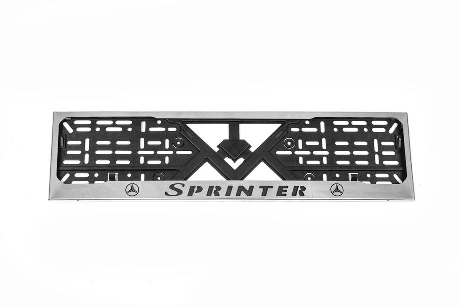Mercedes Sprinter W901/902/903/904/905 1995–2006 Marco de Matrícula Cromo (1 ud, Acero Inoxidable) Image