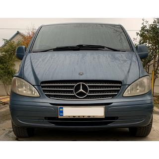 Marco de Matrícula Cromo (1 ud, Acero Inoxidable) Mercedes Vito W639 2004-2014 foto 1