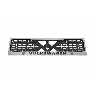 Portamatrículas Cromo Volkswagen (1 ud, Acero Inoxidable) foto 2