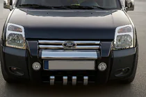 Ford Connect 2010-2013 Cubiertas de Faros (2 uds, Acero Inoxidable) foto 1