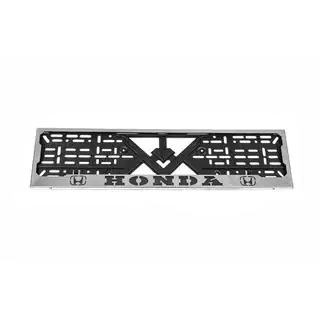 Portaplacas Cromado Honda (1 ud, Acero Inoxidable) foto 1