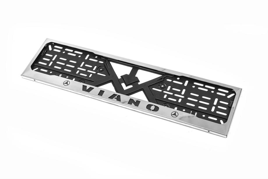 Mercedes Viano 2004-2014 Marco de Matrícula Cromo (1 ud, Acero Inoxidable) Image