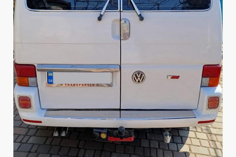 Volkswagen T4 Caravelle/Multivan 1990–2003 Marco de matrícula cromo Transporter (1 ud, acero inoxidable) Foto 2