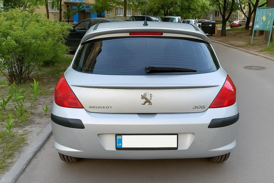 Peugeot 308 2007-2013 Alerón Libao (Plástico ABS) Image