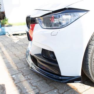 Labio spoiler delantero EuroCap (negro, para M-Performance) BMW 3 Series F30/F31 2012-2019 foto 3