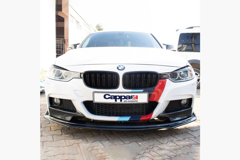 BMW 3 Series F30/F31 2012-2019 Labio spoiler delantero EuroCap (negro, para M-Performance) Foto 5