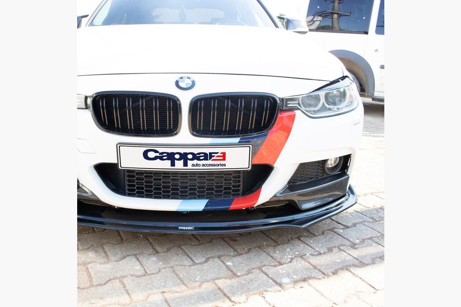 BMW 3 Series F30/F31 2012-2019 Labio spoiler delantero EuroCap (negro, para M-Performance) Foto 4