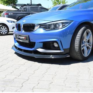 Lip delantero para parachoques M-Sport (negro) BMW 4 Series F32/F33/F36 2012-2020 foto 2