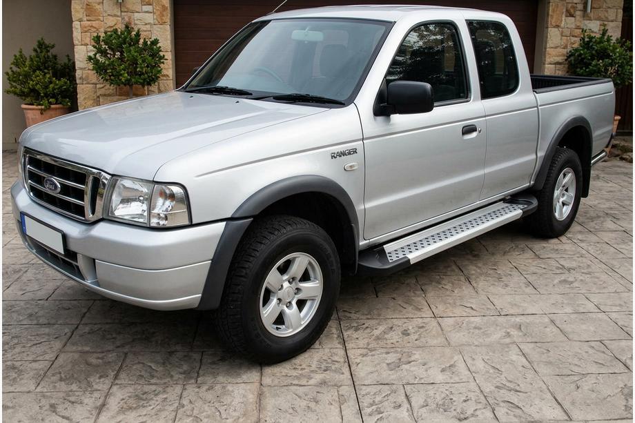 Ford Ranger 2002-2006 Estribos Laterales Vision New Grey (2 uds., Aluminio) Image