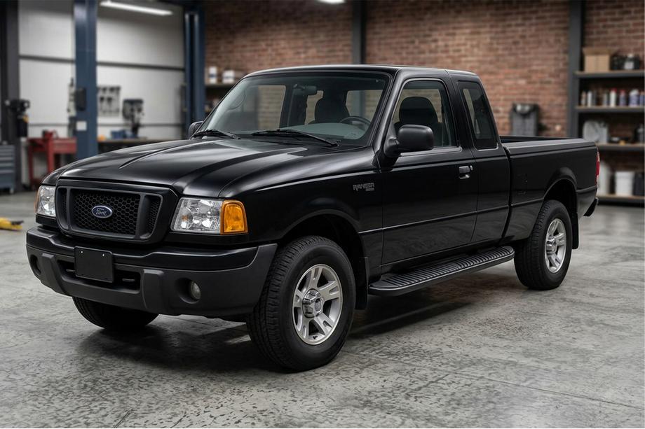 Ford Ranger 2002-2006 Estribos Laterales Tayga Black (2 uds., Aluminio) Image