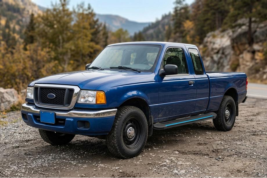 Ford Ranger 2002-2006 Estribos Laterales Maya Blue (2 uds., Aluminio) Image