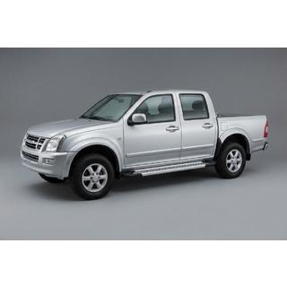 Estribos Laterales Vision New Grey (2007-2012, 2 uds., Aluminio) Isuzu D-Max 2002-2011 foto 1