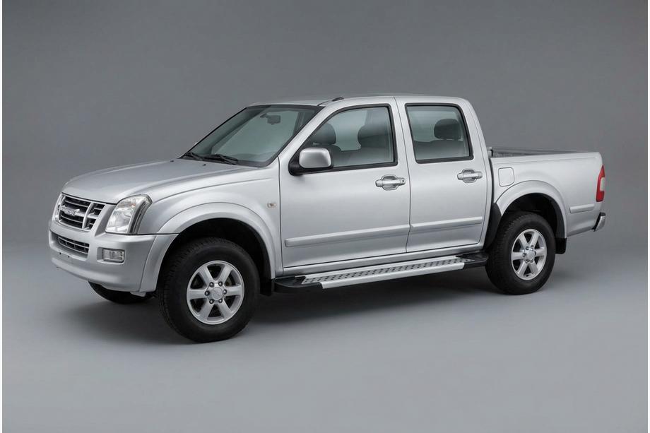Isuzu D-Max 2002-2011 Estribos Laterales Vision New Grey (2007-2012, 2 uds., Aluminio) Image