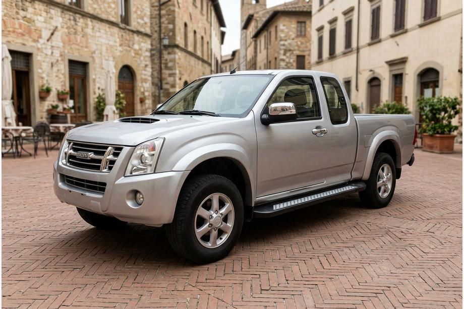 Isuzu D-Max 2002-2011 Estribos Laterales Vision New Negro (2007-2012, 2 uds., Aluminio) Image