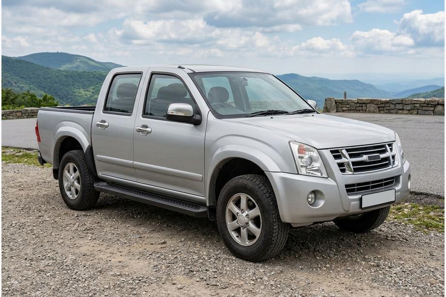 Isuzu D-Max 2002-2011 Estribos Laterales Allmond Black (2007-2012, 2 uds., Aluminio) Image
