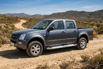 Isuzu D-Max 2002-2011 Estribos Laterales Mevsim Grey (2007-2012, 2 uds, Aluminio) foto 1