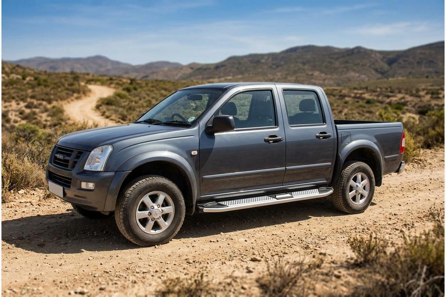 Isuzu D-Max 2002-2011 Estribos Laterales Mevsim Grey (2007-2012, 2 uds, Aluminio) Image
