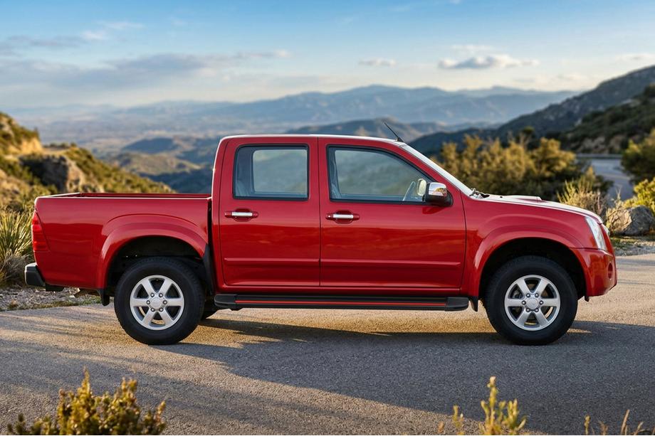 Isuzu D-Max 2002-2011 Estribos Laterales Maya Red (2007-2012, 2 uds., Aluminio) Image