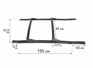 GreatWall Haval/Hover H3 2005-2013 Barras de techo OEM foto 4