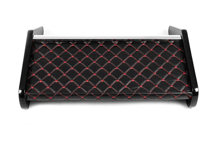 Mercedes Sprinter W906 2006–2018 Estante para salpicadero (Negro con costura roja) Foto 4