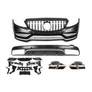 Kit de carrocería con difusor V1 (AMG C63-design 2014-2018) foto 1