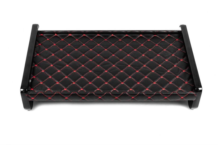 Fiat Ducato 2006-2025 Estante para salpicadero (Negro con costura roja) Foto 4